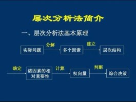 层次分析法步骤及案例分析(现代汉语层次分析法例题详解)