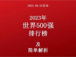 全球五百强企业排行榜(全球五百强企业排行榜2024)